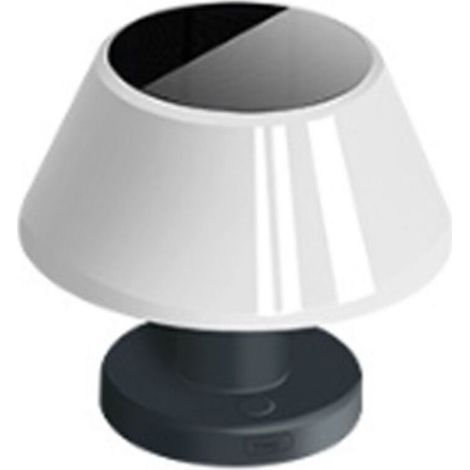 Lampe de table extérieure dimmable solaire, lampe de table intérieure à batterie LED rechargeable USB et solaire, lampe solaire étanche ip54, lampe de table sans fil pour restaurant balcon (1/4)
