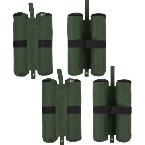 Lot de 4 sacs de sable lestés à double cylindre, coupe-vent et coupe-vent, pour tente ou abri de jardin. (1/5)