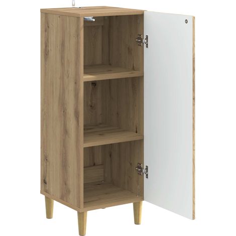 Sideboard/Anrichte/Buffet Artisan-Eiche 33 x 34,5 x 90 cm Holzwerkstoff LXWW396607 (1/5)