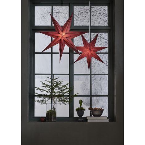 STAR TRADING Papierstern Holly Ø60cm rot