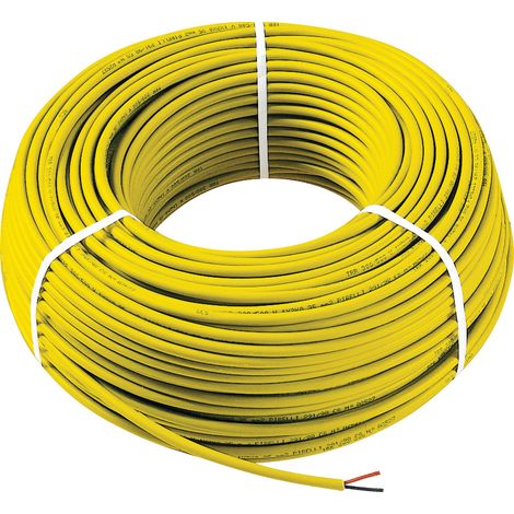 VIMAR - 01840.C By-me Kabel 2x0,5 LSZH ca. 100 m gelb