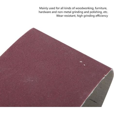 Bande Abrasive - - 457x75 mm - Oxyde d'Aluminium - 10 Pièces - Haute Efficacité (1/2)