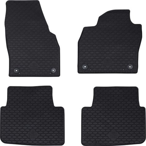 Car Mat 4 pcs Black suitable for KAMIQ 2019- Rubber vidaXL