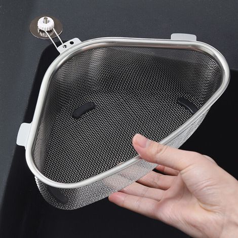 1 panier égouttoir, panier égouttoir triangulaire pour évier, passoire, égouttoir de cuisine