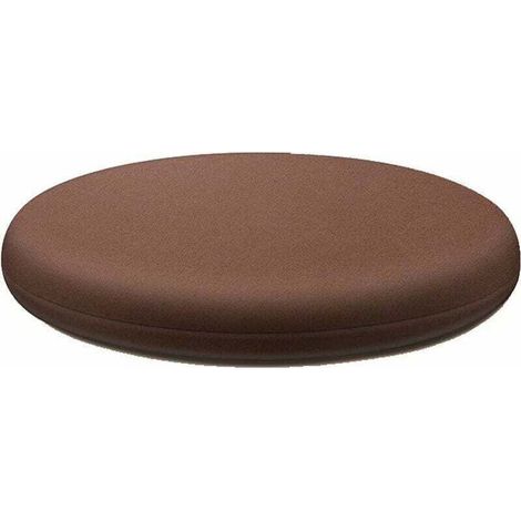1 galette de chaise ronde, 40 cm de diamètre, 4 cm d'épaisseur, mousse à mémoire de forme, housse déhoussable et lavable, coton tricoté respirant (1/4)