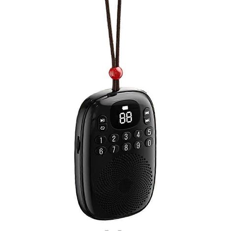 Radio FM de poche avec écran LED, récepteur radio numérique, rechargeable, Bluetooth 5.4, haut-parleur, lecteur de musique MP3 avec carte TF. (1/5)