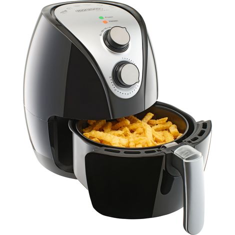 Monzana Heißluftfritteuse 3,6 L Antihaftbeschichtung 9in1 Funktion 80-200°C Cool Touch Spülmaschinengeeignet Küche Fritteuse Heißluftofen Schwarz