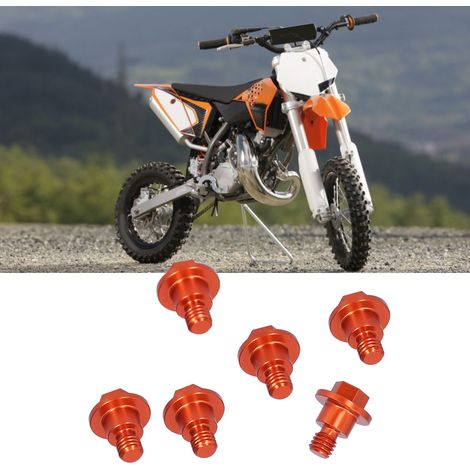 Les boulons de protection de fourche sont compatibles avec les KTM 50SX et 65SX Freeride. (1/5)