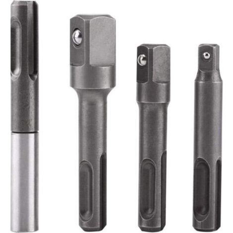 Jeu de porte embouts SDS (1/4", 3/8", 1/2"), rallonge magnétique pour tournevis SDS Plus