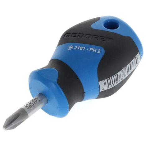 Petit tournevis cruciforme PH2, Mini tournevis court, Manche à 3 composants, Longueur 81 mm, Outil, 2161 PH 2 (1/5)