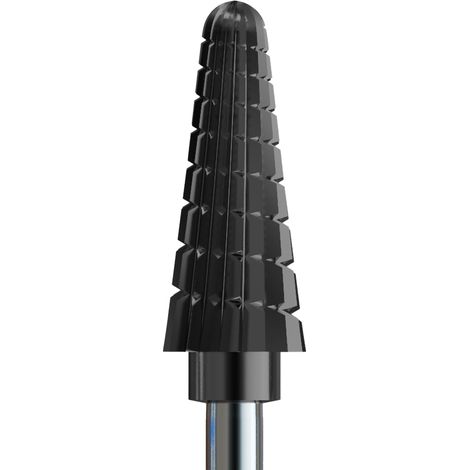 Fraise hybride et gel carbure avec revêtement noir - Cône