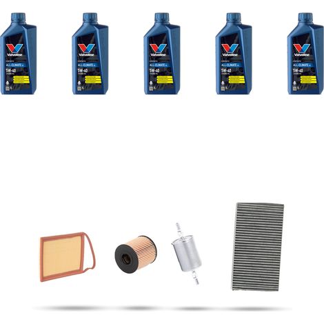 Kit tagliando 4 FILTRI e 5L OLIO compatibile con Citroen C5 2.0 16v 103kw dal 2004 (1/5)