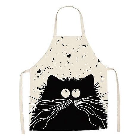 tablier De Chat Noir, Tablier De Cuisine Unisexe, Tablier De Barbecue De Dessin Anim (1/5)