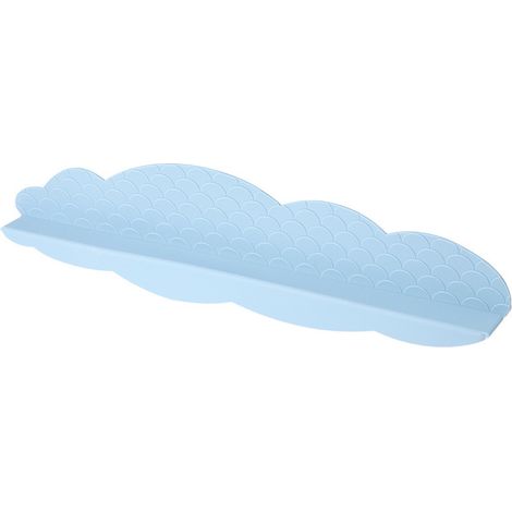 Protection anti-éclaboussures en silicone pour évier avec ventouse, motif nuages bleu clair-AquaForge