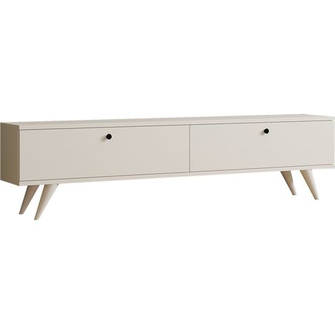 Porta TV in legno "Paris" - 160 x 25 x 40 cm - Bianco