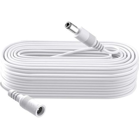 Extension Cable, 5.5mm x 2.1mm Connector, Male to Female, Copper Wire, PVC, For Security Camera, DVR, LED (1/5)