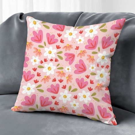 Housse de coussin plantes naturelles, décoration maison élégante,50×50cm (1/5)