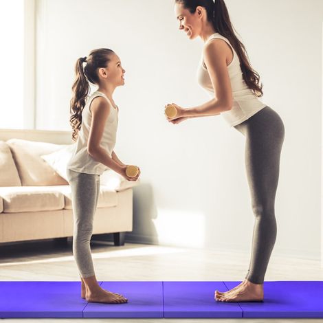Tappetino da ginnastica pieghevole 300 x 116 x 5 cm comfort ottimale per yoga e fitness realizzato in schiuma EPE e pelle PU viola 200020766