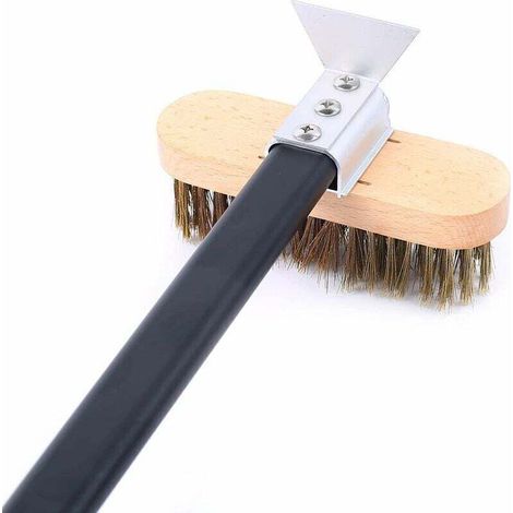 Brosse de Four à Pizza, Brosse en Laiton de Nettoyage de Four à Pizza, Brosse de Gril en Laiton, Grattoir de Gril Brosse de Four Professionnelle, Nettoyeur de Poils en Laiton Grattoir en Acier (1/3)