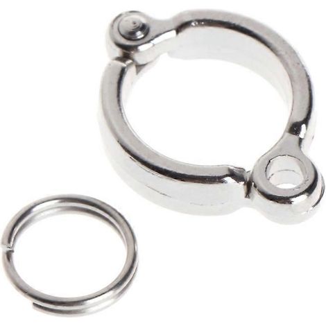 Anneaux de patte pour oiseaux, anneaux de jambe à ouverture active, clips métalliques pour perroquets en vol extérieur - Numéro 12 (1/5)