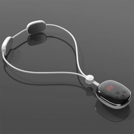 Intelligentes Nacken- und Rückenmassagegerät mit Wärmefunktion, tragbares Mini-EMS/TENS-Gerät für Rücken und Oberschenkel, zur Schmerzlinderung und Entspannung. – AquaForge