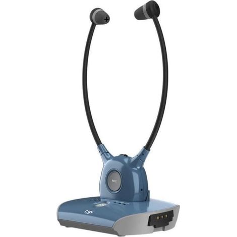 Auriculares inalámbricos TV/HIFI - CGV - DOLFIN SAPHIR - Asistente auditivo - Micrófono integrado - Conexión óptica (1/4)