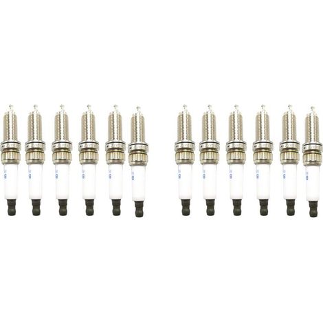 12 bujías (12120037582 ZR5TPP33S 0242145518) para motores BMW X3 X4 X5 X6 F25 F26 E70 F15 F85 E71 E72 F16 F86 N55.