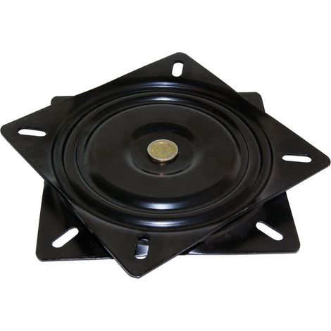 Plateau Tournant/Support Rotatif à 360° pour Meuble Écran Ordinateur/Poste TV en Acier, Peint Noir (1/5)