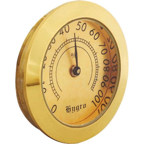 Hygromètre miniature pour boîte à cigares 38 mm, accessoire portable pour la maison, cadeau idéal pour les fumeurs (1/4)