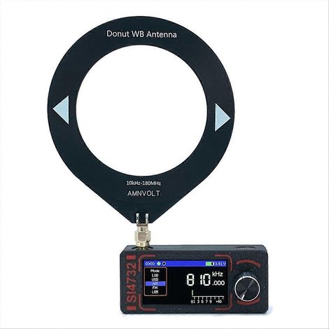 Upgraded 0.5-108 Mhz Version de Mini SI4732 Full-Band Radio,receiver,pocket Radio, Supports FM AM et SSB Mode Noir (1/5)