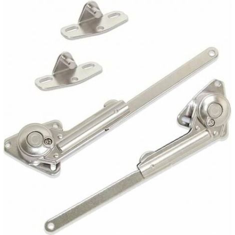 Compas Pour Portes Abattantes - Amortisseur Hydraulique Réglable 20-70 Kg/cm - Pour Meubles Cuisine Armoire - Lot De 2 Pièces (1/5)