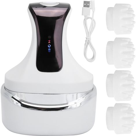 Masque de Massage pour le Cuir Chevelu Rechargeable, Appareil Électrique Anti-Stress avec Griffes (1/5)