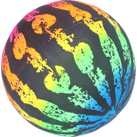 Ballon gonflable pastèque en PVC pour jeux d'eau, idéal pour les fêtes d'été et les piscines. (1/5)