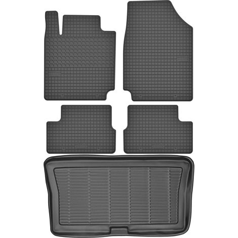 Nissan Micra K12 Schrägheck (2002–2010) – SET: Gummifußmatten + Kofferraummatte (1/5)
