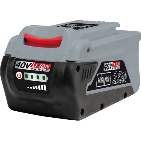 Scheppach Batterie interchangeable BPS2.5-40Li - 40V 2,5 Ah - Compatible avec la gamme 20V Pro Scheppach