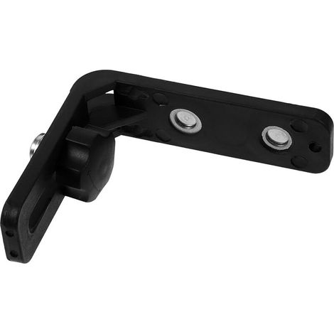 CYRILL – Staffa di livellamento magnetica L in plastica nera Supporto a parete facile da rimuovere per livelle e strumenti di misurazione (1/5)