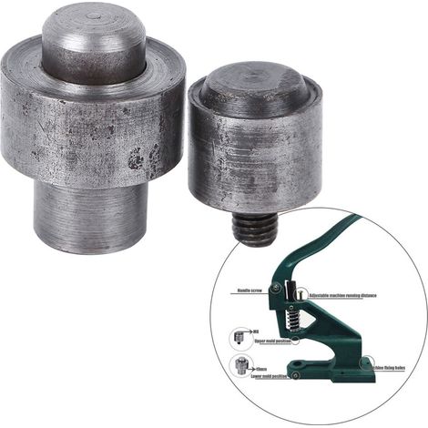 Machine à œillets manuelle 17mm avec kit de matrices pour œillets et pressions (1/3)