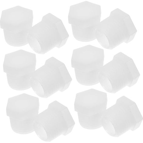 24 Pièces Bouchon de Vidange Chauffe-eau Camping-car Pvc Blanc (1/5)