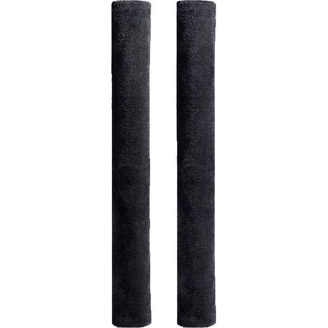 Ortviai Housses de Poignée de Réfrigérateur 2 Pièces – Douces, Universelles, en Velours Doré et Coton Polyester, Noir (1/3)