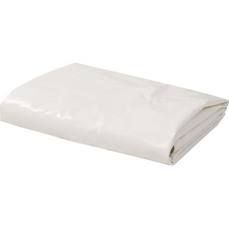 Telo di protezione impermeabile Telo di protezione UV campeggio mobili da giardino auto barca esterno 6 x 8 m bianco 020002204