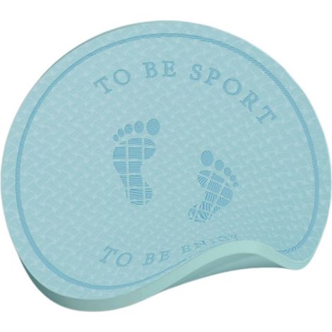 Tapis de saut à la corde en TPE sans corde, 15 mm de réactivité, double face, antidérapant, imperméable, amortissant les chocs, 64 x 64 cm, bleu (1/5)