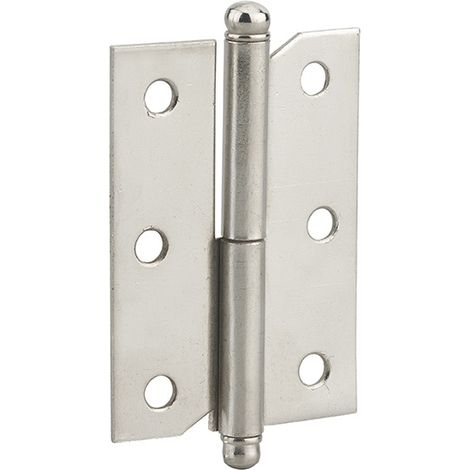 Cerniera per porta sinistra, 60x40mm, acciaio nichelato - THIRARD