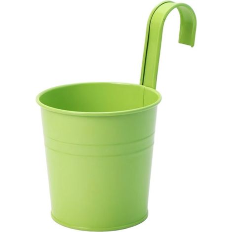 Maceta, 5 piezas, 600 ml, 10 x 10 cm, Cubo de metal, Maceta, Jardinera colgante, Maceta colgante de hierro, Cubo, Jardinera de metal (1/5)