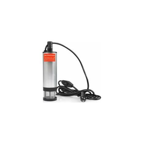 Pompe submersible 51 mm, acier au carbone galvanisé 12 V, pompe à carburant diesel liquide pour véhicule, pompe en acier inoxydable avec allume-cigare pour véhicule et bateau SUV., Ensoleillé (1/4)