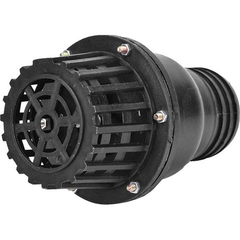 Clapet de pied de pompe à eau en PVC noir, contrôle plat basse pression pour machine à fluide (3 pouces) (1/5)
