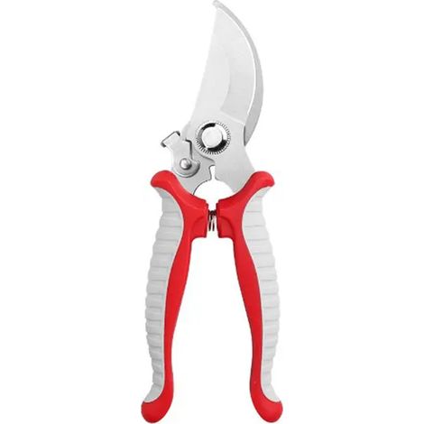 Tijeras de podar profesionales afiladas, tijeras de podar, tijeras de podar, tijeras de podar multifunción, tijeras de podar, tijeras de podar manuales, rojo-gris