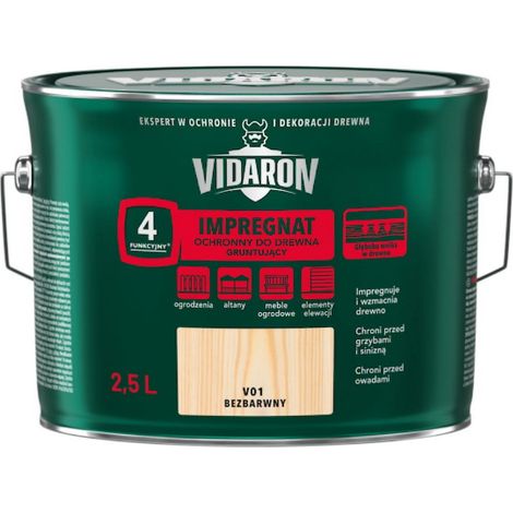 Vidaron Schutzimprägnierung für Holzgrundierung V01 2,5 l (1/2)