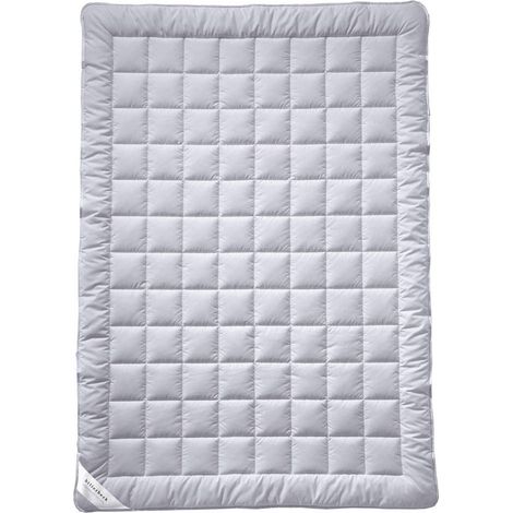 Couette en Fibres S20 – Nombreuses Tailles et Variantes, Coton, weiß, 155x220 cm (1/5)