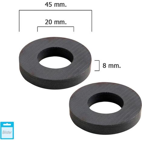 WOLFPACK LINEA PROFESIONAL iman wolfpack ferrita aro ø 45x20x8 mm. (blister 2 piezas)