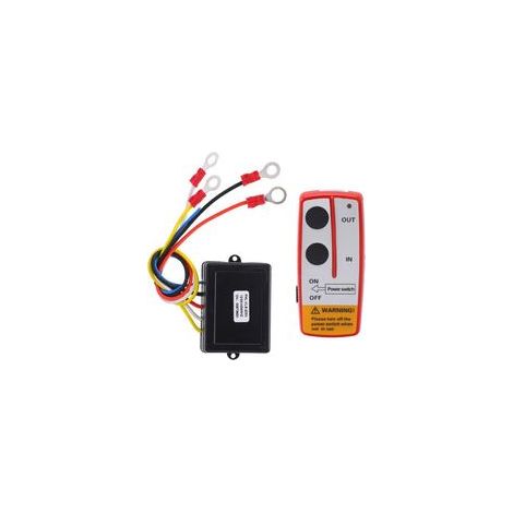 Kit de commande à distance sans fil universel pour treuil avec récepteur 12 V/24 V pour camions, jeeps, quads et SUV (1/5)